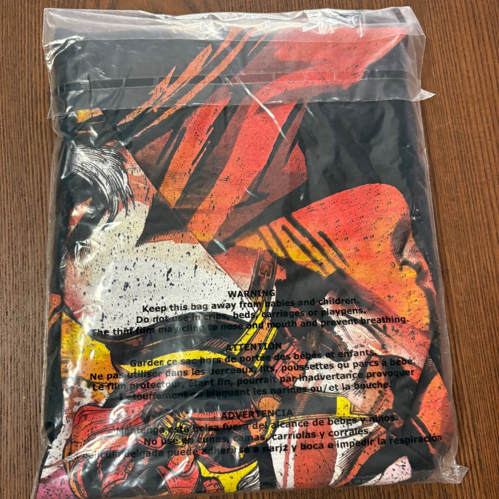 Marvel Deadpool Graphic Tee Mens X-Large XL Black‎ New Unicorn Rainbow Shirt - Picture 9 of 9